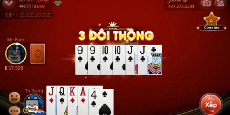 Bí quyết đánh 3 đôi thông siêu hiệu quả dành cho game thủ